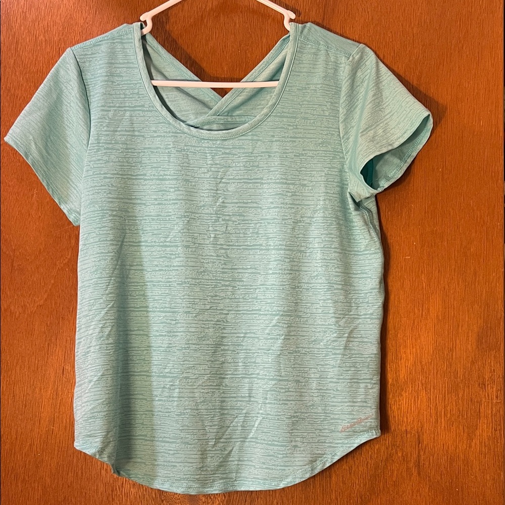 Eddie Bauer Light Blue Short Sleeve Tee
